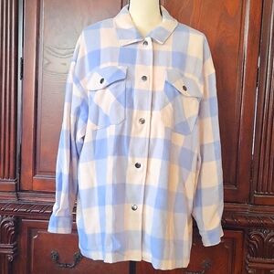 HFX ladies "shacket" (shirt jacket).